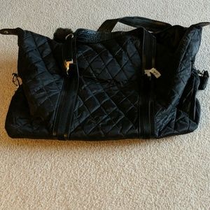 NWT Black Quilted Duffle Bag From Bath & Body Work